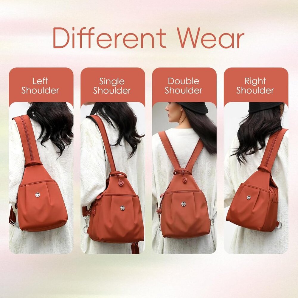 Functional Daypack Backpack In Shallow Khaki - Pe… - image 2